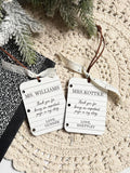 Teacher ornaments