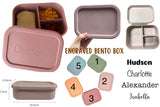 Engraved bento style lunch box