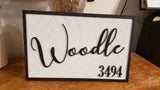 Personalized last name sign
