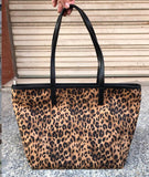 2 pc leopard handbag READY TO SHIP