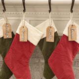 Stocking Tags personalized