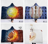 NEW HOODED SPORTS BLANKETS